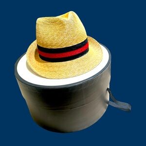 Gucci Straw Web Fedora hat